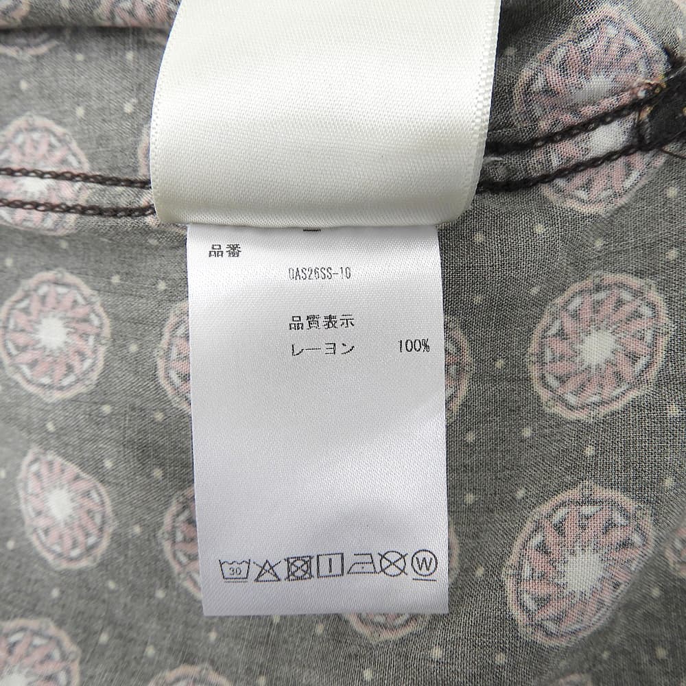 OAS オーエーエス 美品 COFFEE LUMO Viscose Long Sleeve トップス メンズ ブラウン レッド系 L 7019-04 トップス