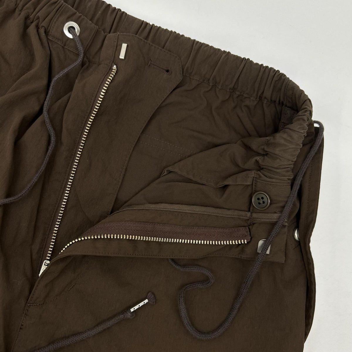 THE SHISHIKUI シシクイ 0966 ダークブラウン PARACHUTE PANTS ボトムス
