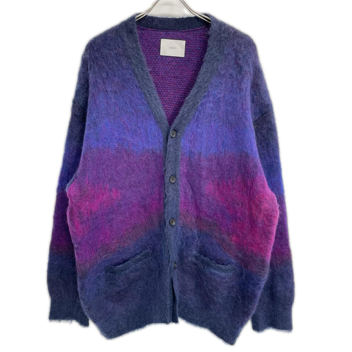 ssstein/stein シュタイン 22AW ST.448 パープル GRADATION MOHAIR CARDIGAN トップス