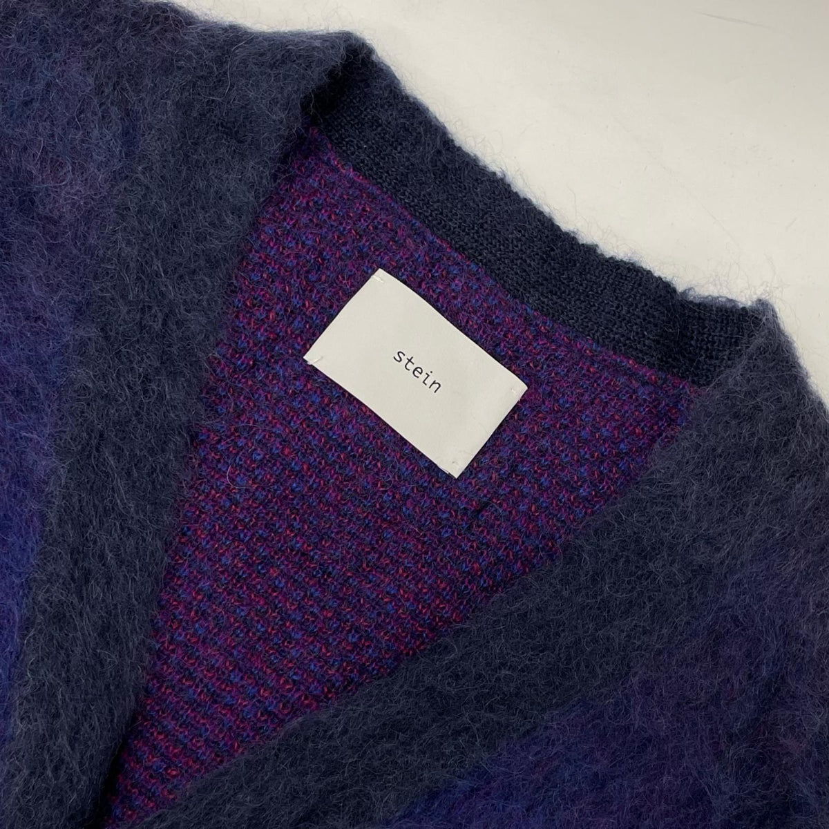ssstein/stein シュタイン 22AW ST.448 パープル GRADATION MOHAIR CARDIGAN トップス