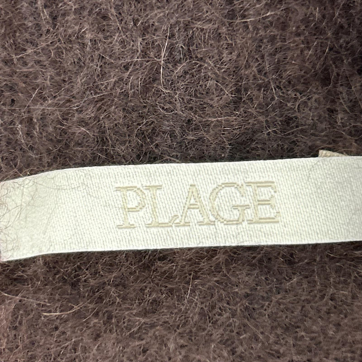 Plage プラージュ 25080922103040 ブラウン Fur Off Neck ニット トップス
