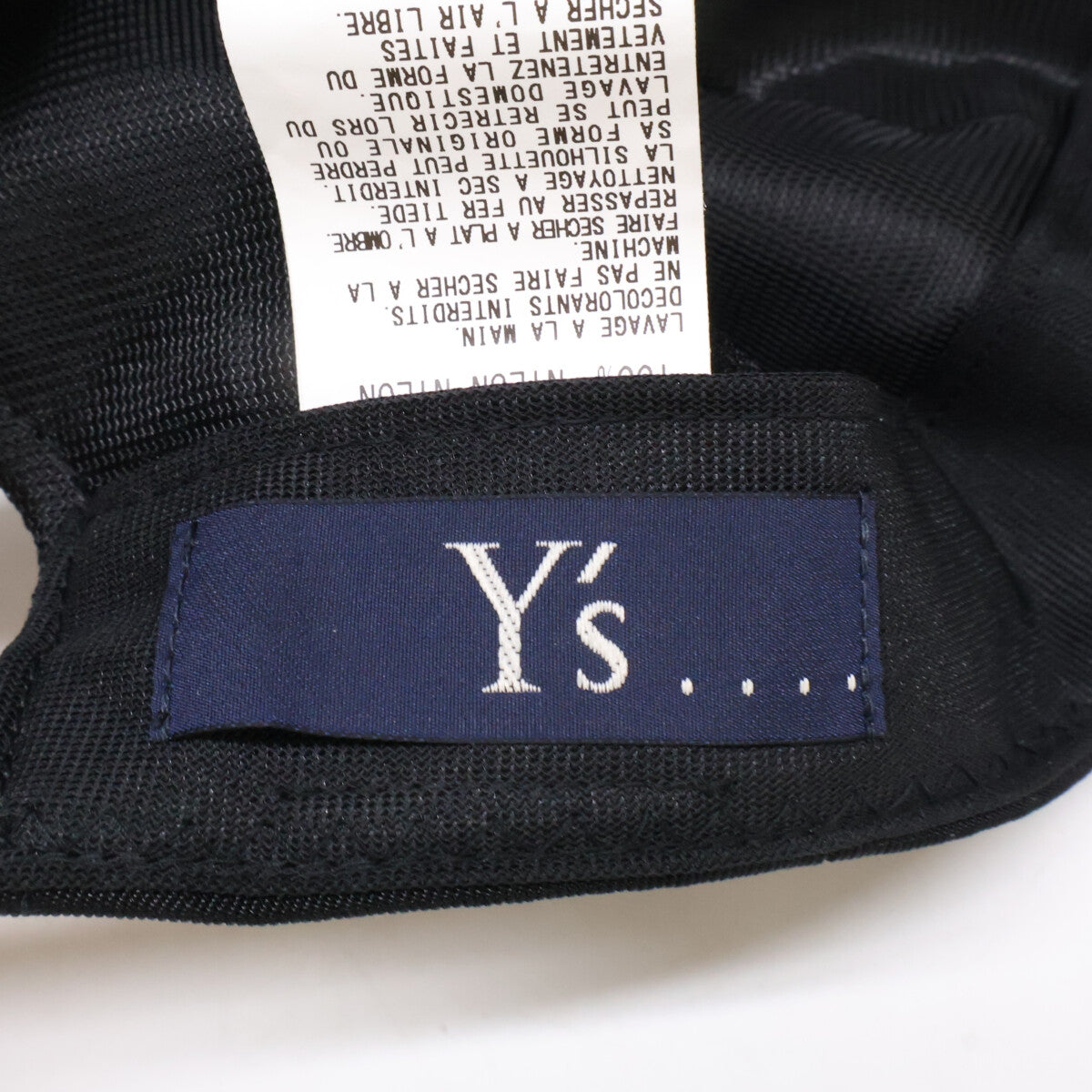 Y's ワイズ 【美品】Y's.... ワイズビー 22SS YG-H40-632 NYLON TWILL CAP ナイロンツイル キャップ 帽子