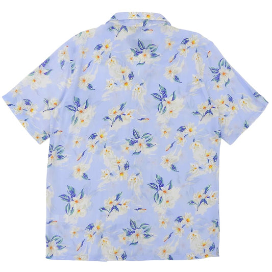 TOMMYHILFIGER トミーヒルフィガー 新品同様 花柄 アロハシャツ トップス メンズ ライトブルー マルチカラー M UM03227 トップス