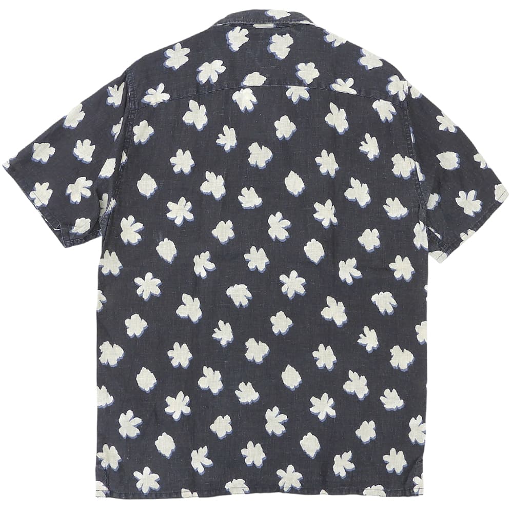TOMMYHILFIGER トミーヒルフィガー 新品同様 リネン アロハシャツ トップス メンズ ネイビー M MW30891 トップス