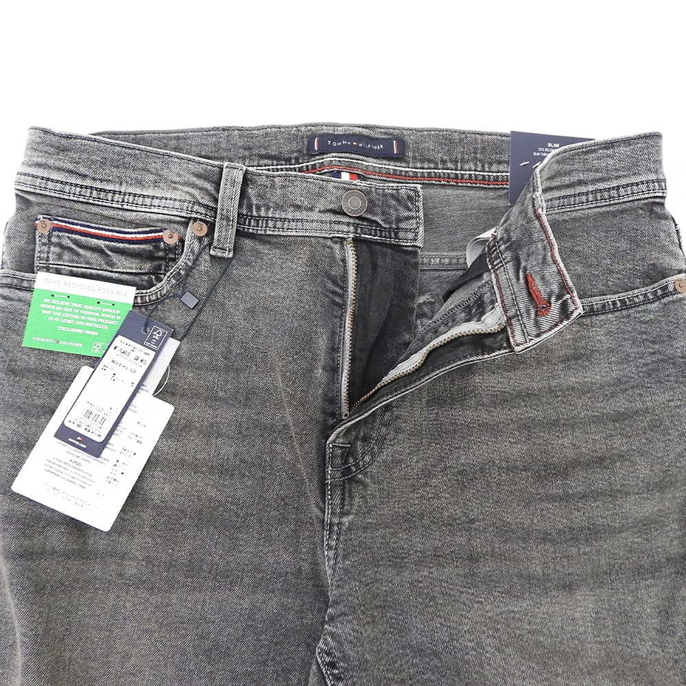 TOMMYHILFIGER トミーヒルフィガー 新品同様 デニムパンツ ボトムス メンズ ブラック W32 78JA979 ボトムス