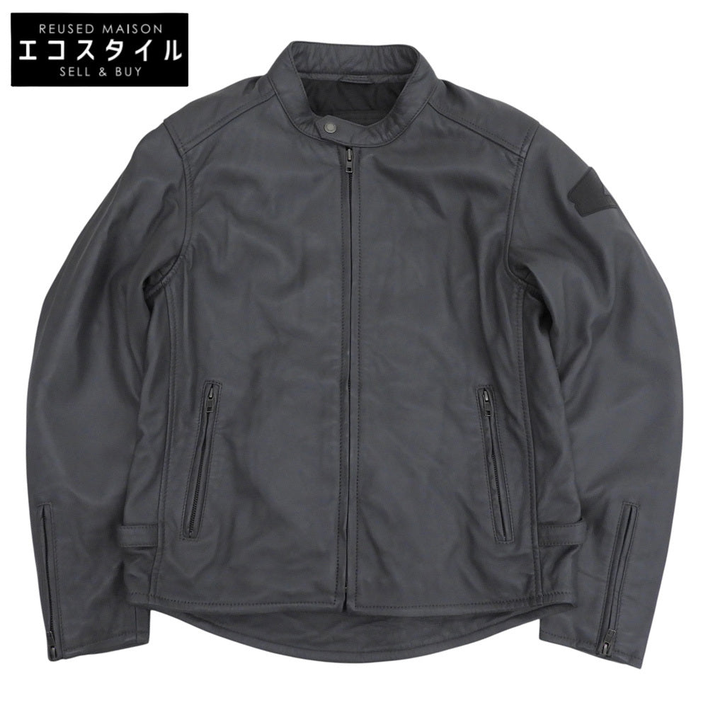DEGNER デグナー 美品 HONDA シープスキン ライダース ジャケット メンズ グレー ジャケット