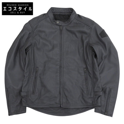 DEGNER デグナー 美品 HONDA シープスキン ライダース ジャケット メンズ グレー ジャケット