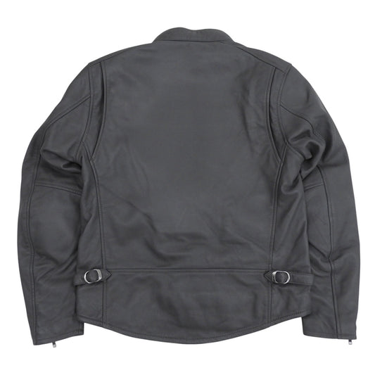 DEGNER デグナー 美品 HONDA シープスキン ライダース ジャケット メンズ グレー ジャケット