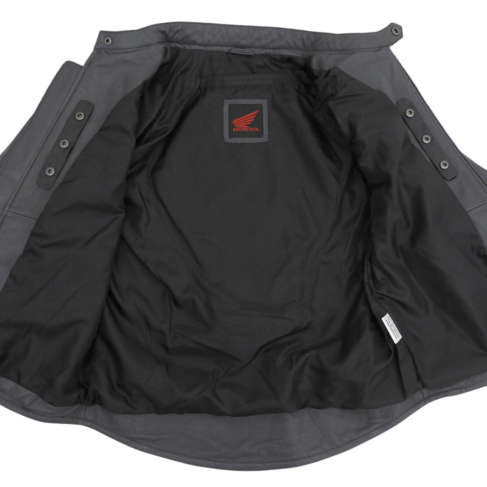 DEGNER デグナー 美品 HONDA シープスキン ライダース ジャケット メンズ グレー ジャケット