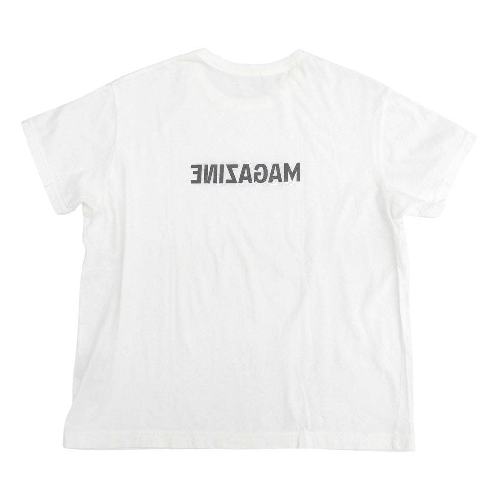 THIRD MAGAZINE サードマガジン ロゴ Tシャツ クルーネック トップス レディース ホワイト A0803UTS405-1 トップス