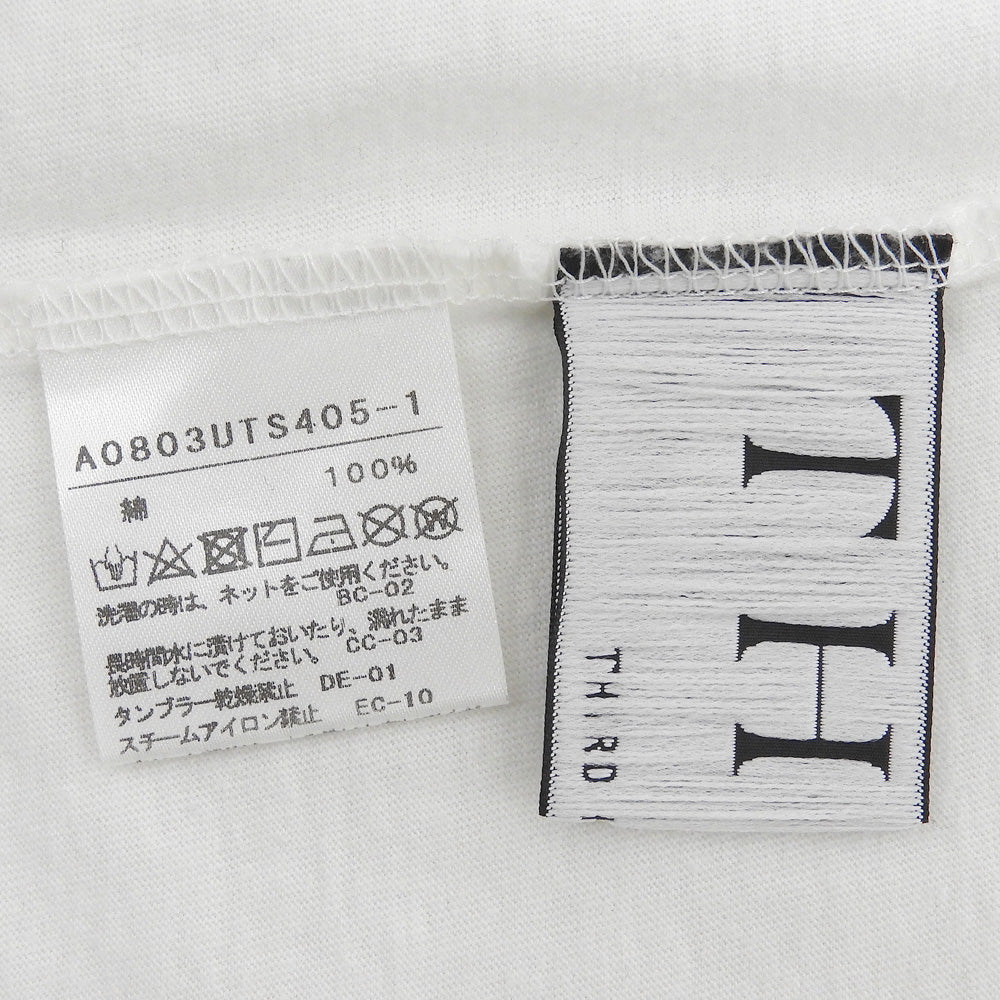 THIRD MAGAZINE サードマガジン ロゴ Tシャツ クルーネック トップス レディース ホワイト A0803UTS405-1 トップス