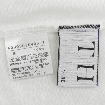 THIRD MAGAZINE サードマガジン ロゴ Tシャツ クルーネック トップス レディース ホワイト A0803UTS405-1 トップス