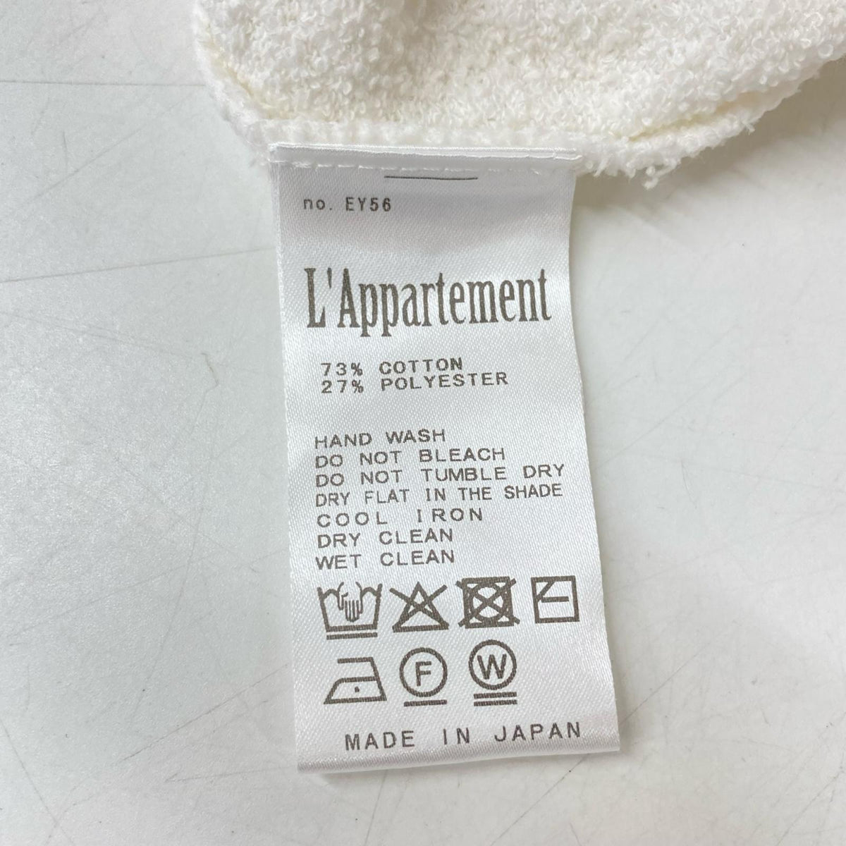 L'Appartement アパルトモン 26080560720010 ホワイト BRUSHED KNIT TEE トップス