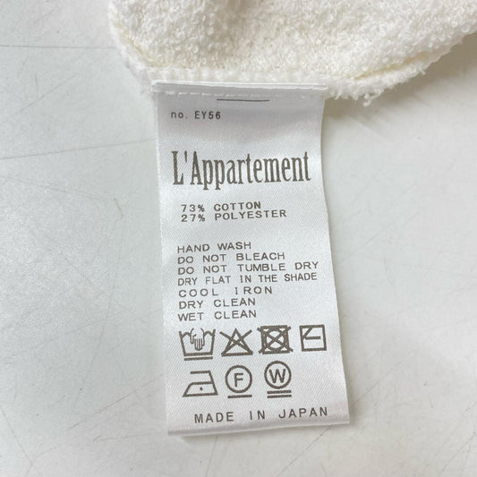 L'Appartement アパルトモン 26080560720010 ホワイト BRUSHED KNIT TEE トップス