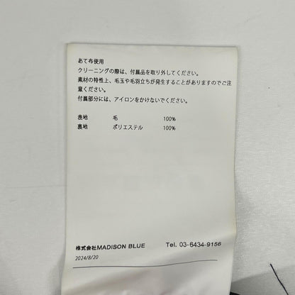 MADISON BLUE マディソンブルー 24AW MB244-1106DM ブラック テーラードジャケット ジャケット