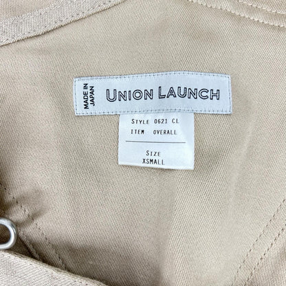 UNION LAUNCH ユニオンランチ 0621CL ベージュ リネン オーバーオール オーバーオール オールインワン