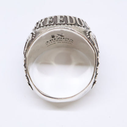 ARIZONA FREEDOM アリゾナフリーダム 【美品】100-002019-000 SILVER K18 2019年 カレッジ リング 指輪