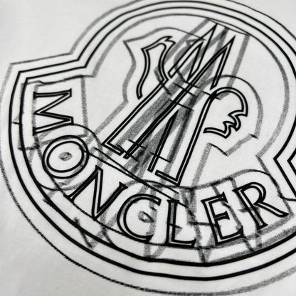 MONCLER モンクレール 23SS J10918C00028 ホワイト エンブレムロゴ クルーネックTシャツ トップス