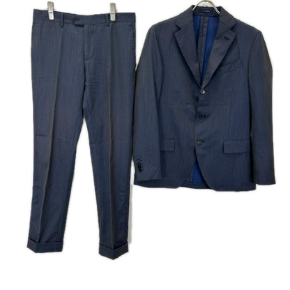 LARDINI ラルディーニ JP0801AQ ネイビー/タマムシ Tessuto Esclusi シングルスーツ スーツ セットアップ