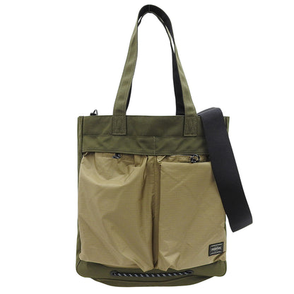 PORTER ポーター 美品 HYPE ナイロン 2WAYトートバッグ メンズ カーキ 381-19014 25AW トートバッグ