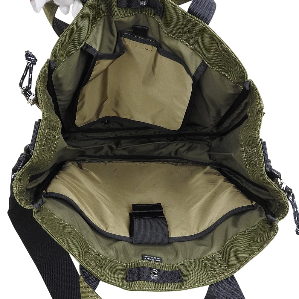 PORTER ポーター 美品 HYPE ナイロン 2WAYトートバッグ メンズ カーキ 381-19014 25AW トートバッグ