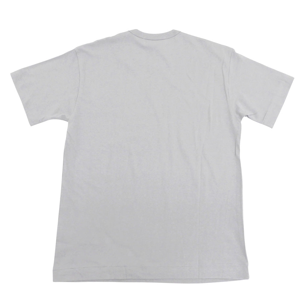 PLAYCOMMEdesGARCONS プレイコムデギャルソン 未使用 コットン Tシャツ トップス メンズ グレー×レッド M AZ-T212 トップス
