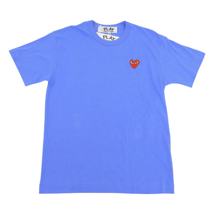 PLAYCOMMEdesGARCONS プレイコムデギャルソン 未使用 コットン Tシャツ トップス メンズ ブルー×レッド M AZ-T212 トップス