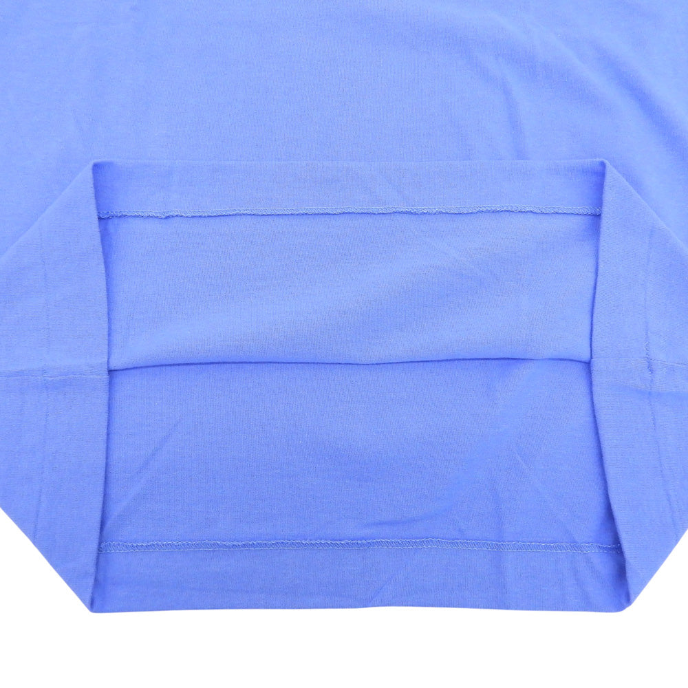 PLAYCOMMEdesGARCONS プレイコムデギャルソン 未使用 コットン Tシャツ トップス メンズ ブルー×レッド M AZ-T212 トップス