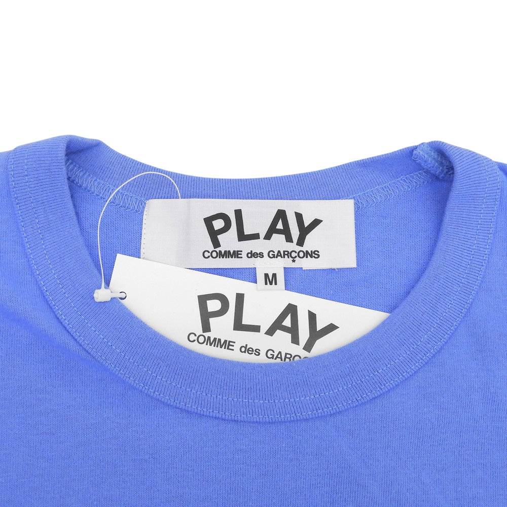 PLAYCOMMEdesGARCONS プレイコムデギャルソン 未使用 コットン Tシャツ トップス メンズ ブルー×レッド M AZ-T212 トップス