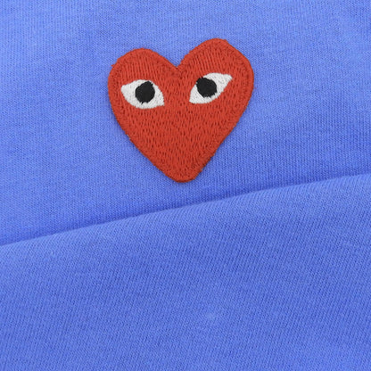 PLAYCOMMEdesGARCONS プレイコムデギャルソン 未使用 コットン Tシャツ トップス メンズ ブルー×レッド M AZ-T212 トップス