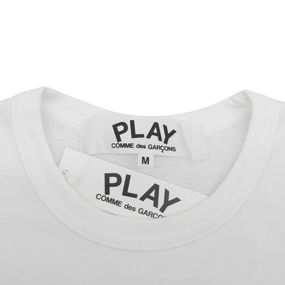 PLAYCOMMEdesGARCONS プレイコムデギャルソン 未使用 コットン Tシャツ トップス メンズ ホワイト×ゴールド M AZ-T216 トップス