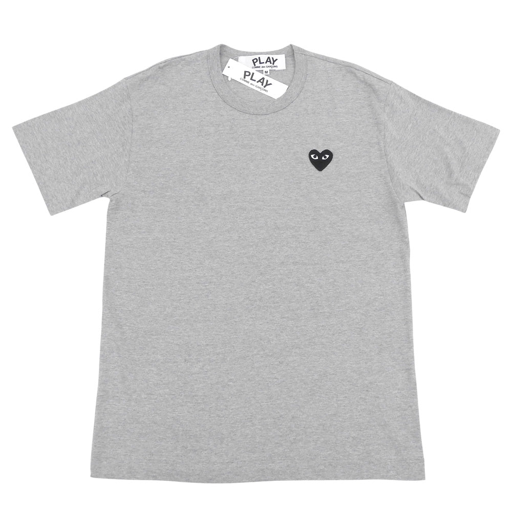 PLAYCOMMEdesGARCONS プレイコムデギャルソン 未使用 コットン Tシャツ トップス メンズ グレー×ブラック M AZ-T076 トップス