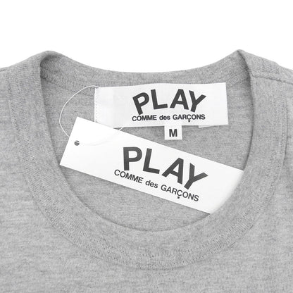 PLAYCOMMEdesGARCONS プレイコムデギャルソン 未使用 コットン Tシャツ トップス メンズ グレー×ブラック M AZ-T076 トップス