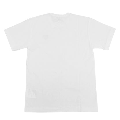 PLAYCOMMEdesGARCONS プレイコムデギャルソン 未使用 コットン Tシャツ トップス メンズ ホワイト×レッド M AZ-T108 トップス