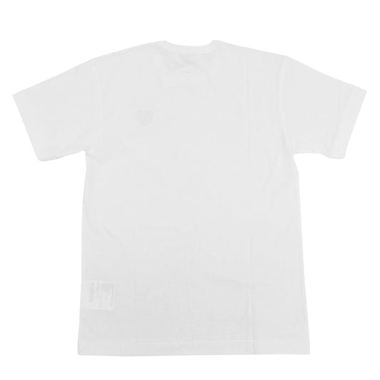PLAYCOMMEdesGARCONS プレイコムデギャルソン 未使用 コットン Tシャツ トップス メンズ ホワイト×レッド M AZ-T108 トップス
