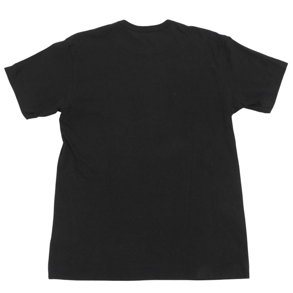 CDG シーディージー 美品 プリント コットン Tシャツ トップス メンズ ブラック×ホワイト L SZ-T028 ブラック/ホワイト トップス