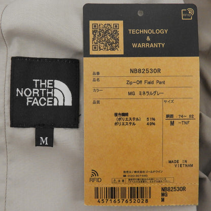 THE NORTH FACE ノースフェイス 美品 ジップオフ フィールドパンツ ボトムス メンズ ミネラルグレー M NB82530R ボトムス