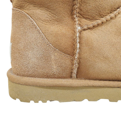UGG アグ 美品 ムートンブーツ シューズ レディース ブラウン 22cm F20014E シューズ