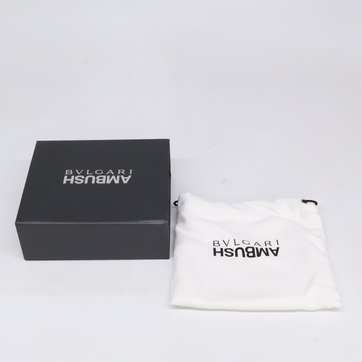 BVLGARI ブルガリ x AMBUSH アンブッシュ レザー 三つ折り財布 三つ折り財布（小銭入れあり）