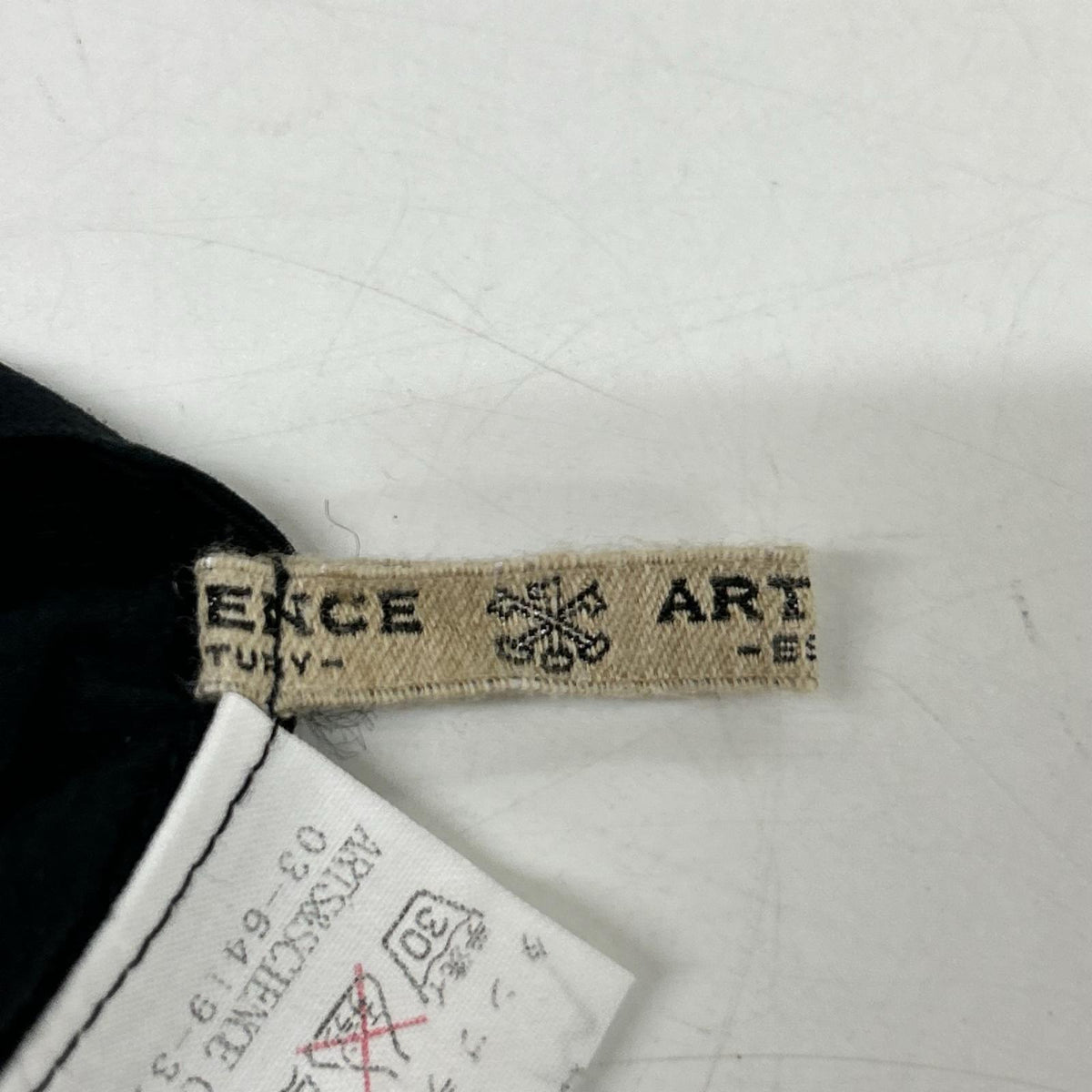 ARTS&SCIENCE アーツ&サイエンス 033-L586-080 ブラック コットン ワンピース ワンピース