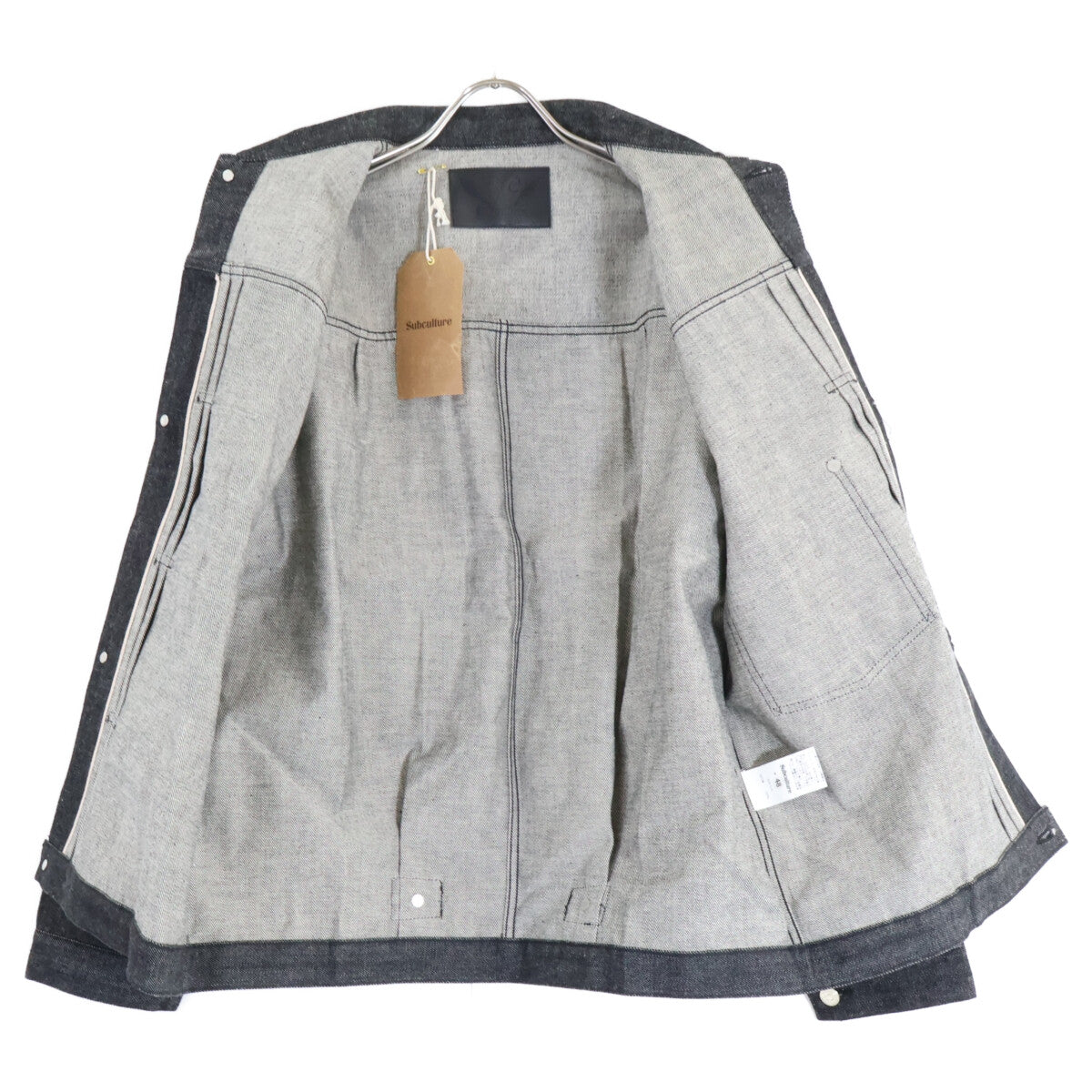 SC Subculture エスシー サブカルチャー 【美品】SCJK-CL15 S06XX BLACK DENIM JACKET シンチバック デニムジャケット ジャケット