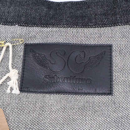 SC Subculture エスシー サブカルチャー 【美品】SCJK-CL15 S06XX BLACK DENIM JACKET シンチバック デニムジャケット ジャケット