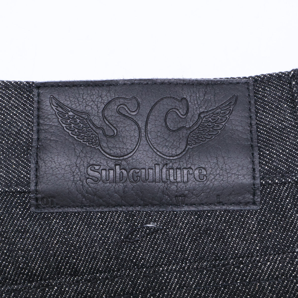 SC Subculture エスシー サブカルチャー 【美品】SCPT-CL11 S01XX BLACK DENIM PANTS ボタンフライ デニムパンツ ボトムス