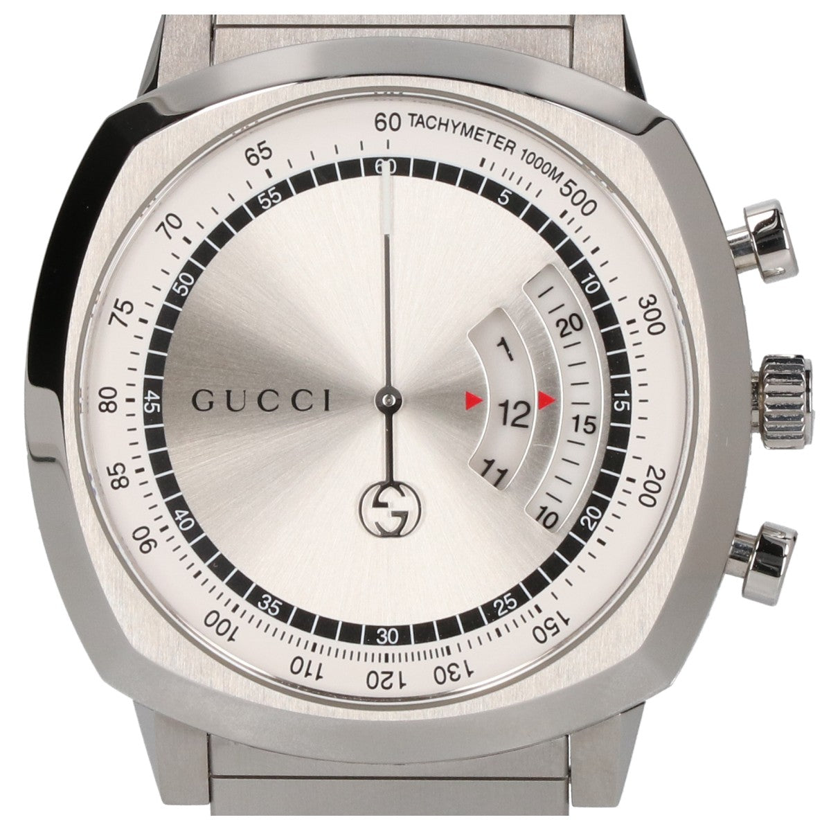 GUCCI グッチ 美品 YA157302 Grip クロノグラフ クオーツ 腕時計