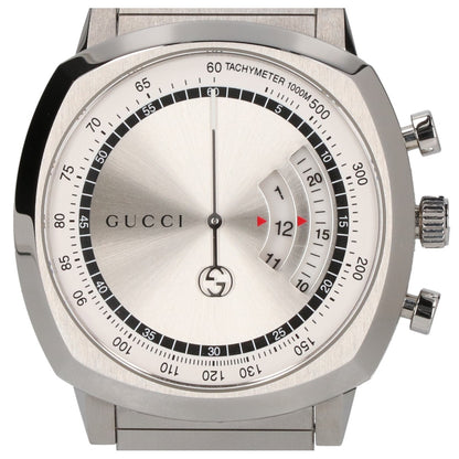 GUCCI グッチ 美品 YA157302 Grip クロノグラフ クオーツ 腕時計