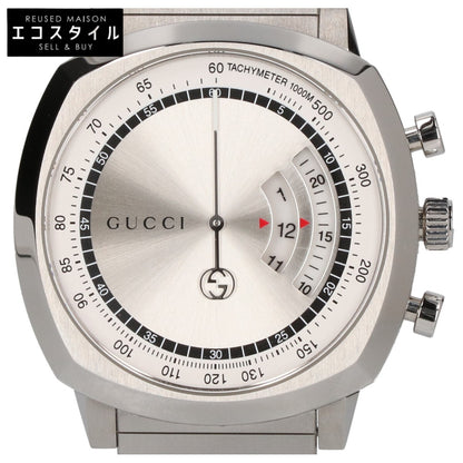 GUCCI グッチ 美品 YA157302 Grip クロノグラフ クオーツ 腕時計