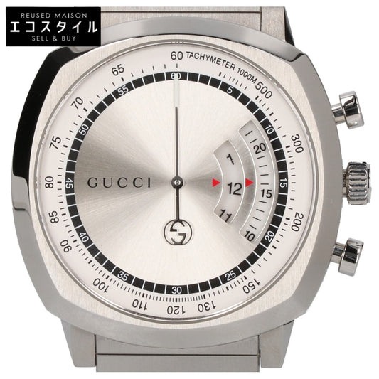 GUCCI グッチ 美品 YA157302 Grip クロノグラフ クオーツ 腕時計