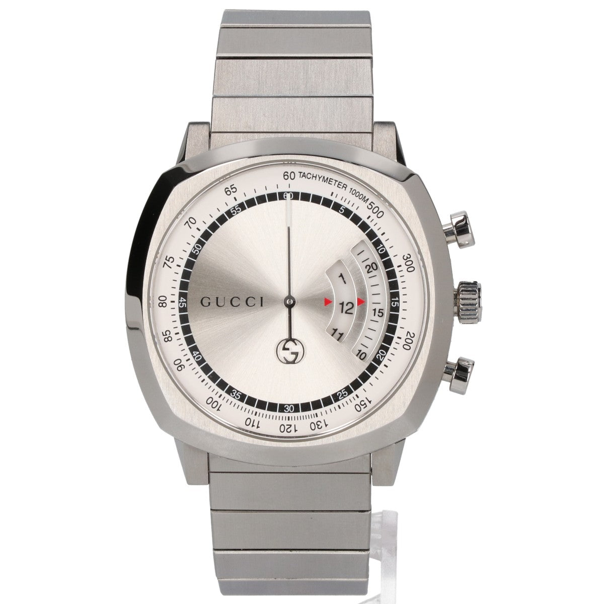 GUCCI グッチ 美品 YA157302 Grip クロノグラフ クオーツ 腕時計