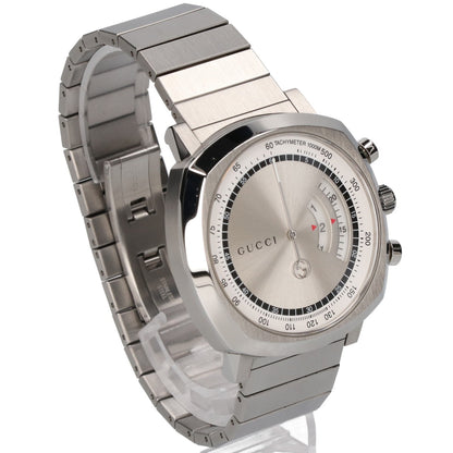 GUCCI グッチ 美品 YA157302 Grip クロノグラフ クオーツ 腕時計