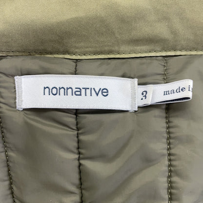 Khaki Fur-Trimmed Military Coat, Size 3, Men's